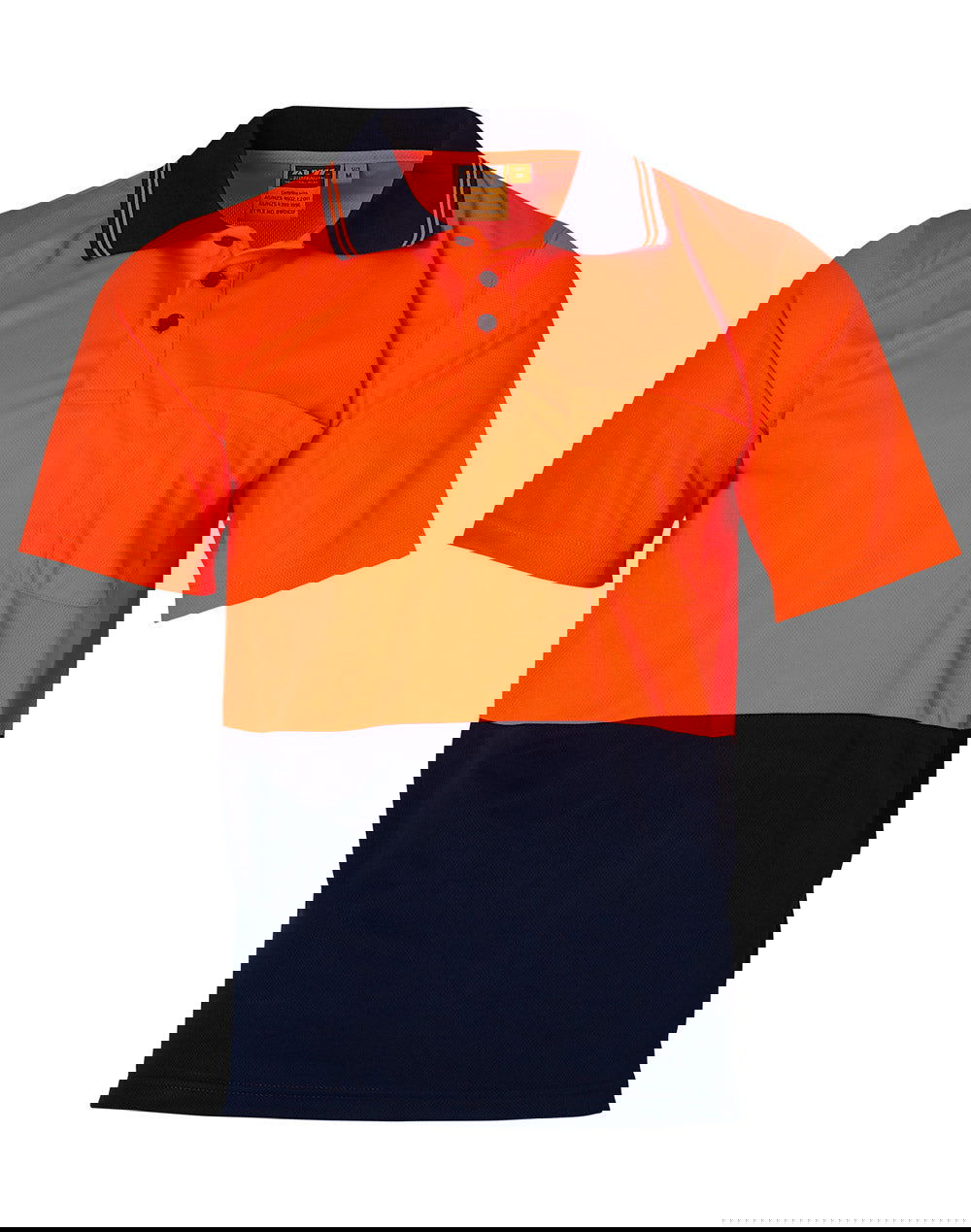 linear-gradient(125deg, rgba(255,66,27,1) 50%, rgba(18,16,43,1) 50%);