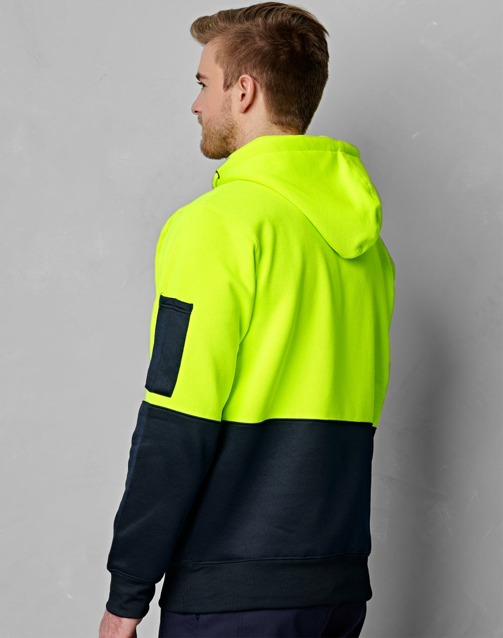 Hi Vis Two Tone Fleecy Hoodie