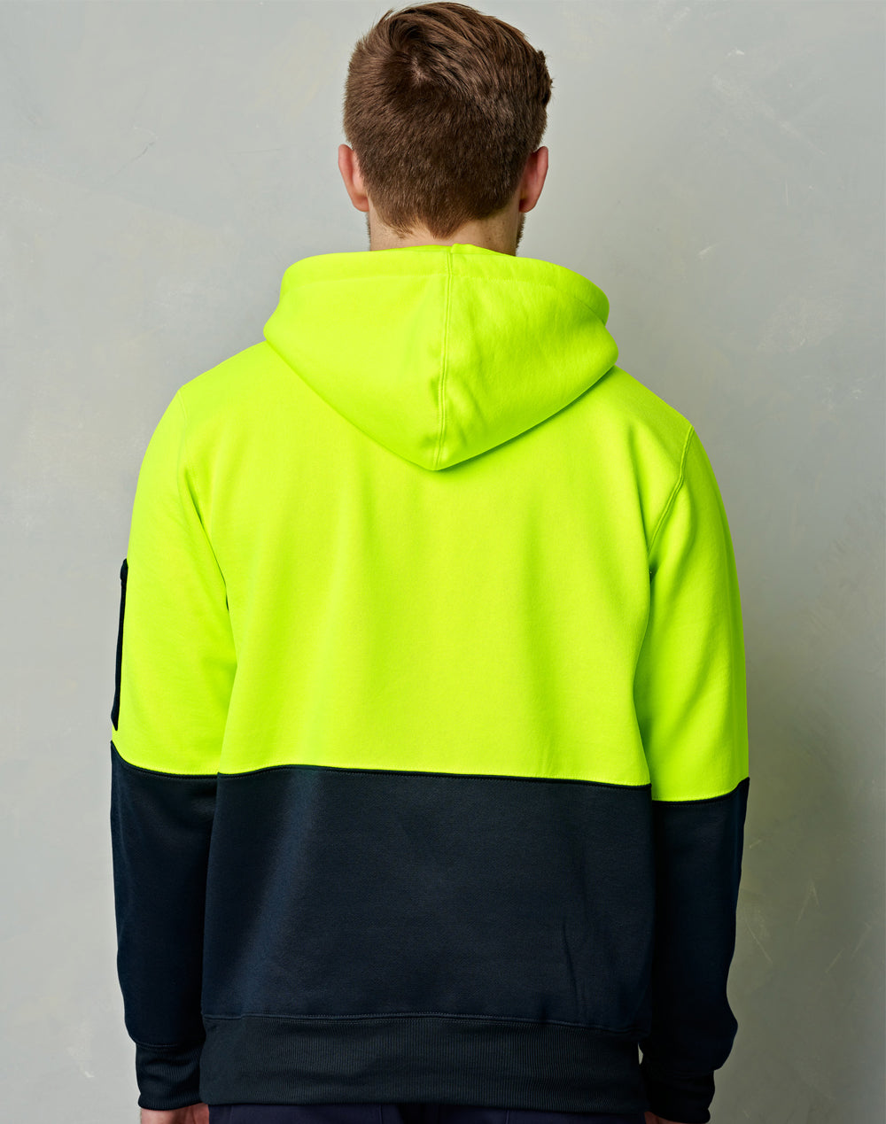 Hi Vis Two Tone Fleecy Hoodie