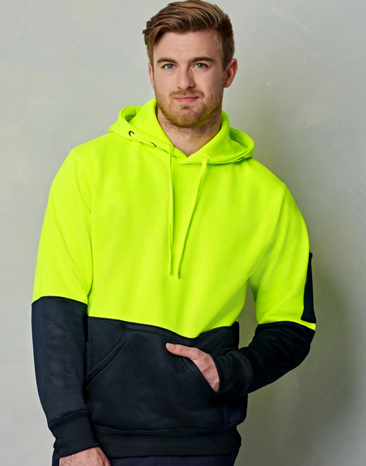 Hi Vis Two Tone Fleecy Hoodie
